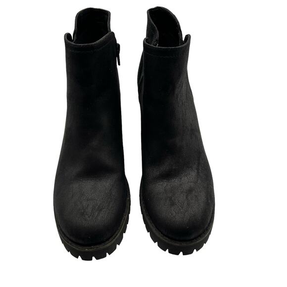 Carlos by Carlos Santana Ankle Boots Zips Lug Sole 3" Chunky Heel 8 1/2 Rugged - Picture 4 of 12